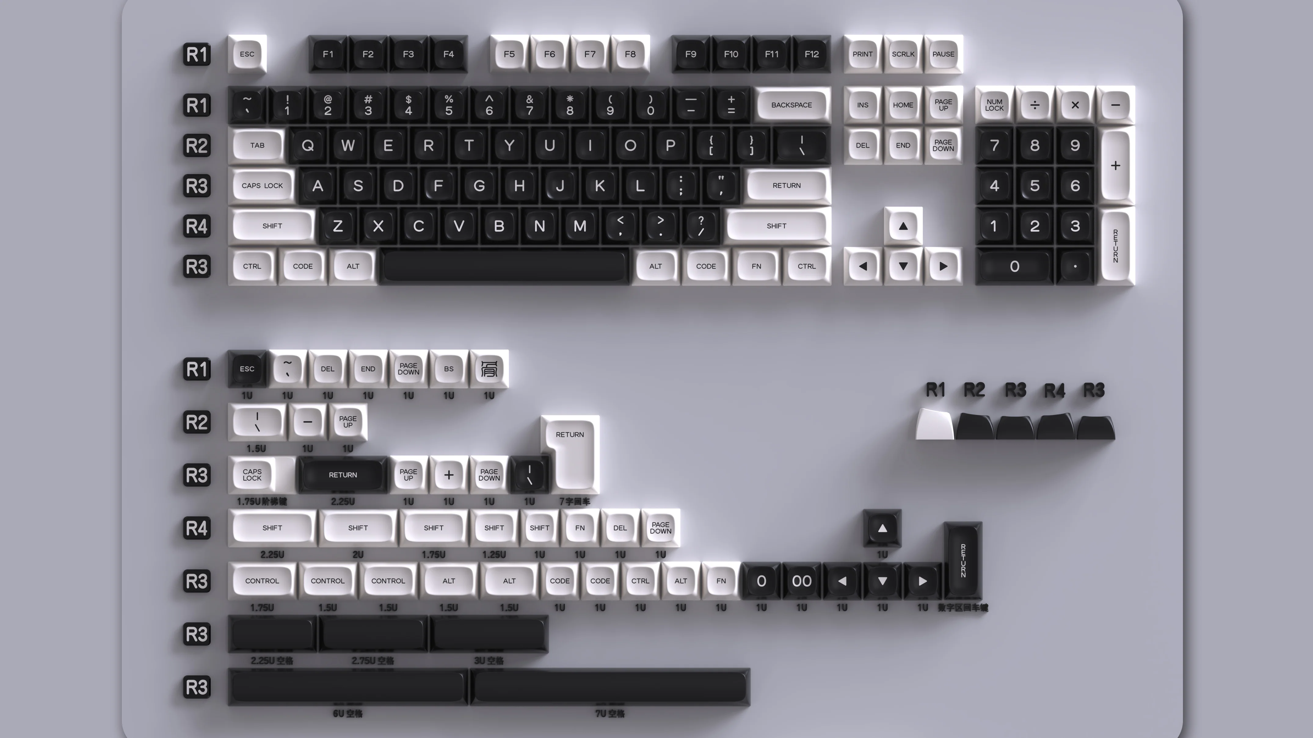 [In Stock] PGA Black and White Keycap - Image 10